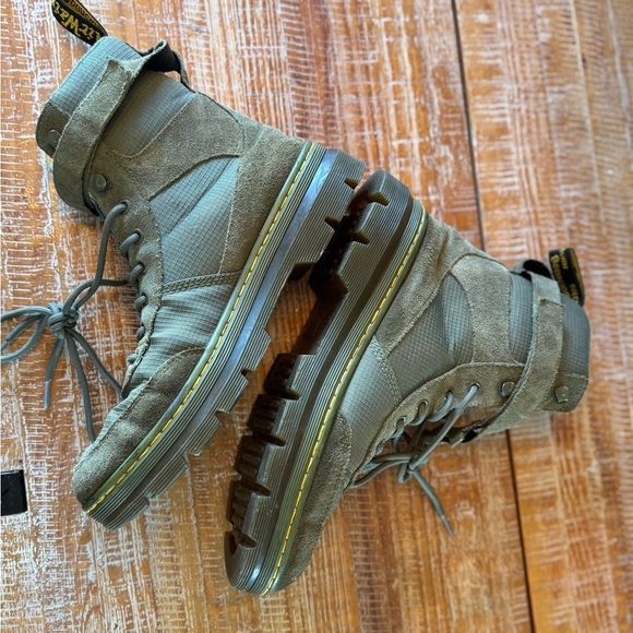 Dr. Martens Combs Tech Combat Boots - Olive Green - Picture 4 of 4